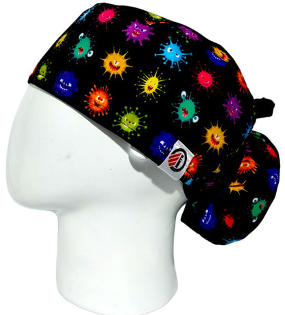 Gorro Quirúrgico Mujer y Portacarnet Virus - gorro antifluido para mujer Doctools - foto 1