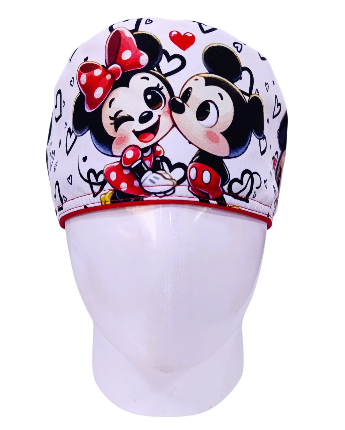 Gorro Quirúrgico Mujer y Portacarnet Minnie y Mickey Baby - gorro antifluido para mujer Doctools - foto 3