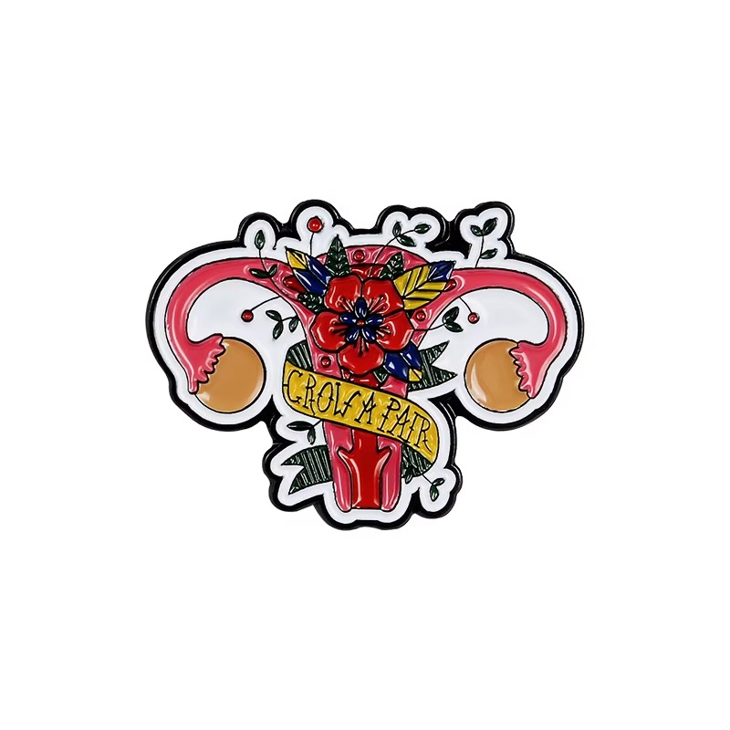 Uterine Love Metal Pin