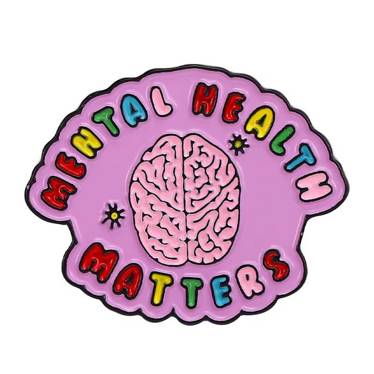 Metallic Brain Base Anatomy Pin
