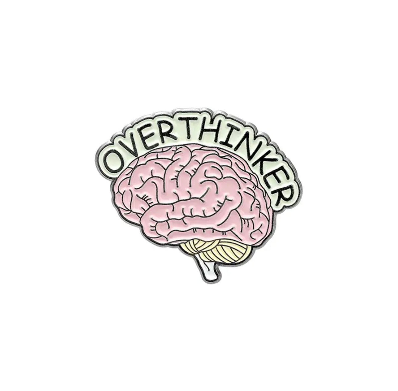 Pin Metálico Cerebro Overthinker | Doctools