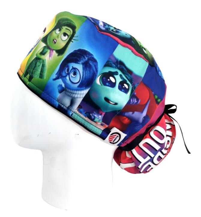 Gorro Quirúrgico Mujer + Lanyard Inside Out 2 Pesonajes