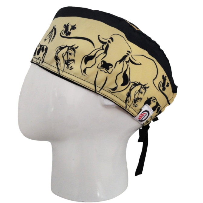 Gorro Quirúrgico Hombre + Lanyard Vacas y Caballos