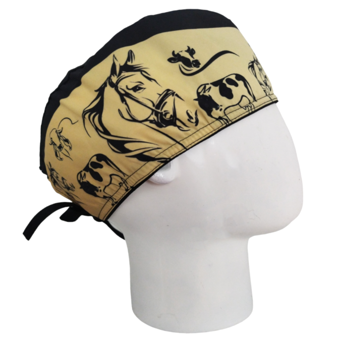 Gorro Quirúrgico Hombre + Lanyard Vacas y Caballos