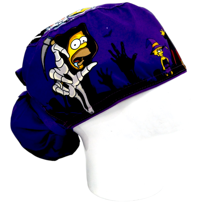 Gorro Quirúrgico + Lanyard Homero Halloween - Imagen 3