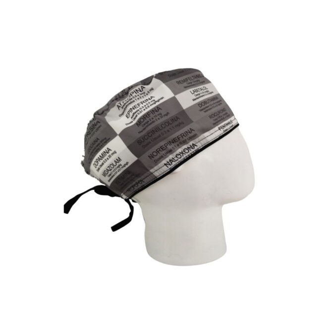 Gorro Quirúrgico Hombre + Lanyard Anestesiologia Gris - Imagen 3