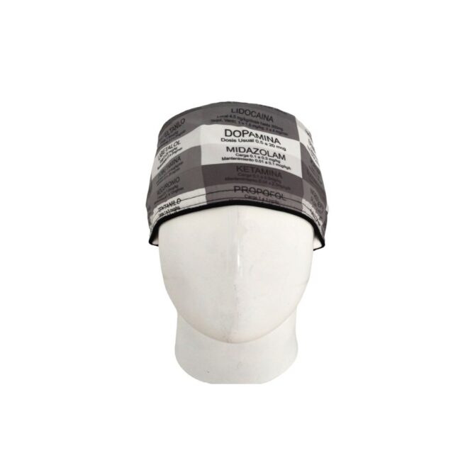 Gorro Quirúrgico Hombre + Lanyard Anestesiologia Gris - Imagen 2