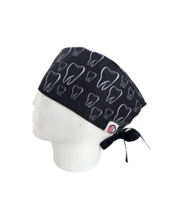 Gorro Quirúrgico Hombre + Lanyard Dientes Siluetas