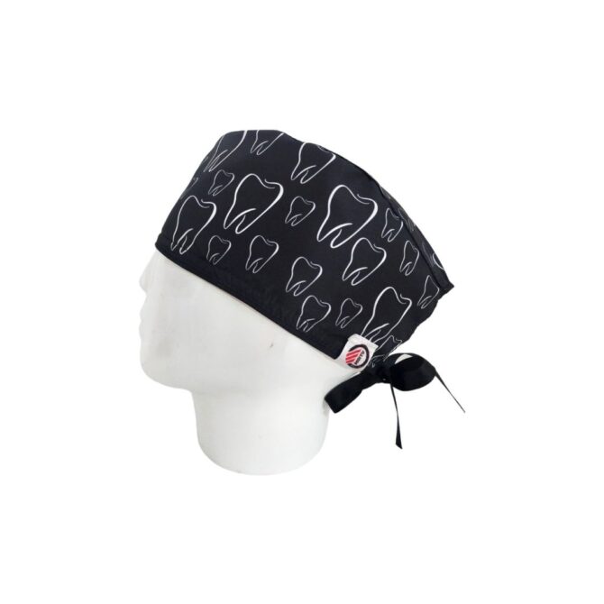 Gorro Quirúrgico Hombre + Lanyard Dientes Siluetas