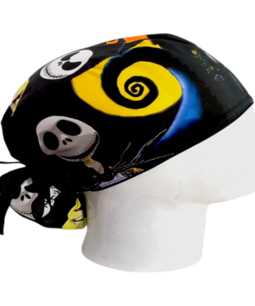 Gorro Quirúrgico Mujer + Lanyard Jack Skellington