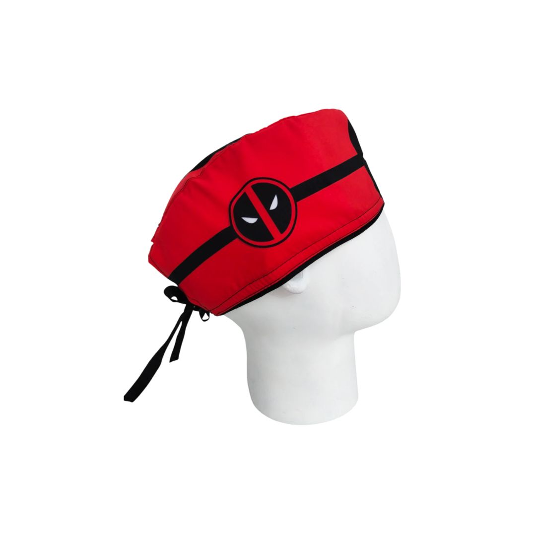 Gorro Quirúrgico Hombre + Lanyard Deadpool Red - Imagen 3