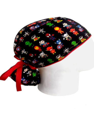Gorro Quirúrgico Mujer + Lanyard Super Heroes Baby