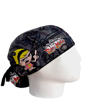 Gorro Quirúrgico Mujer + Lanyard Billy Y Mandy