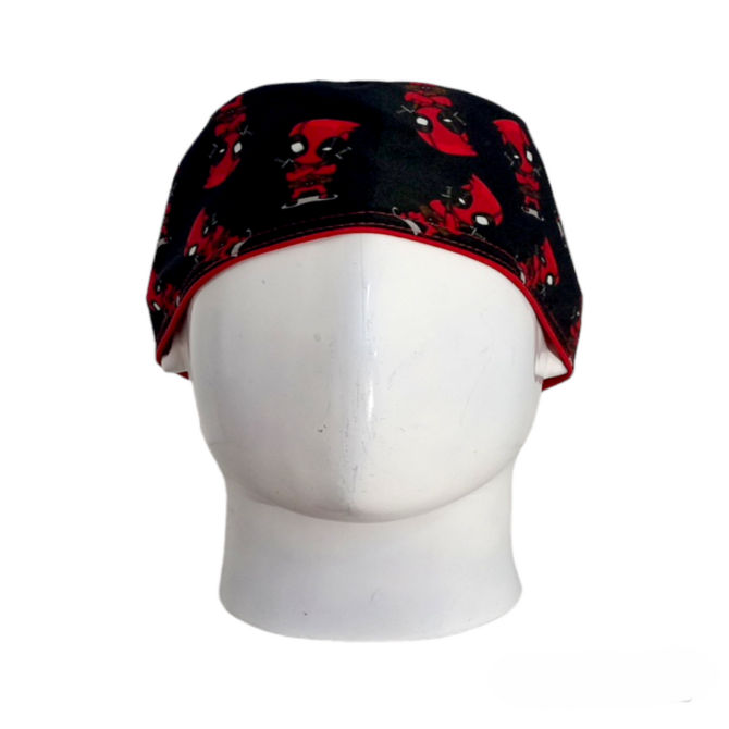 Gorro Quirúrgico Hombre + Lanyard Dead Pool Animado - Imagen 2