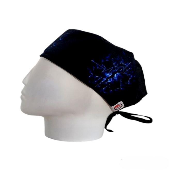 Gorro Quirúrgico Hombre + Lanyard Cruz Vida Llamas - Imagen 3