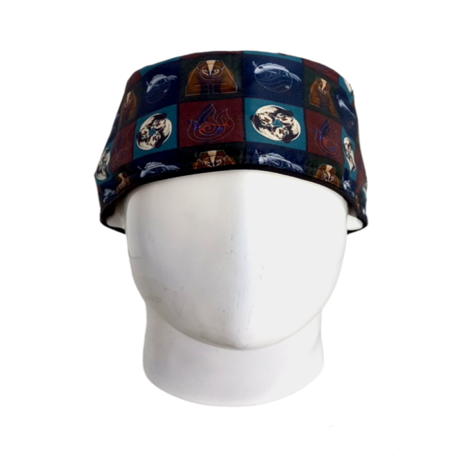 Gorro Quirúrgico Hombre + Lanyard Avatar Cuadros - Imagen 2