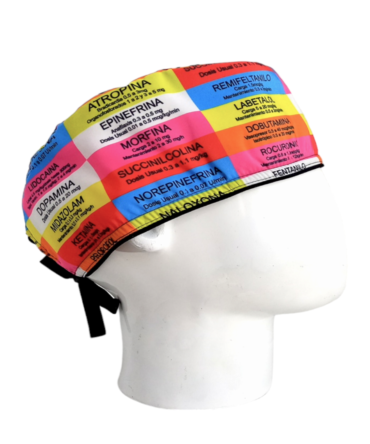 Gorro Quirúrgico Hombre + Lanyard Anestesiología Medicamentos