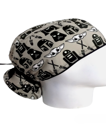 Gorro Quirúrgico Mujer + Lanyard Star Wars Gris