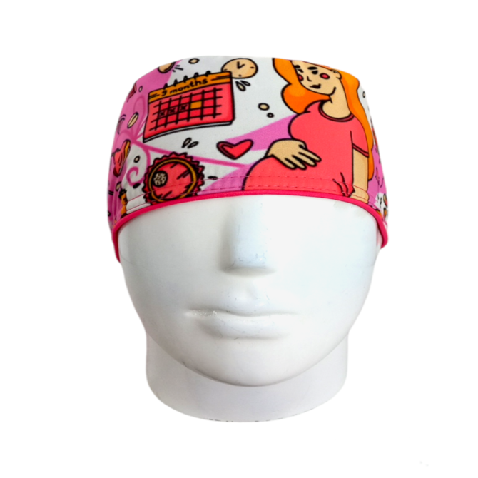 Gorro Quirúrgico Mujer + Lanyard Etapas Embarazo Ginecologia - Imagen 2