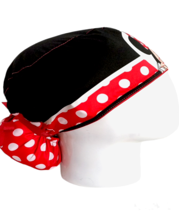 Gorro Quirúrgico Mujer + Lanyard Mini Mouse Rojo