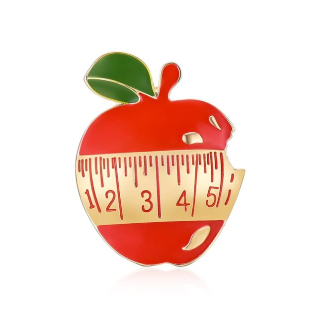 Pin Metálico Manzana de Nutrición