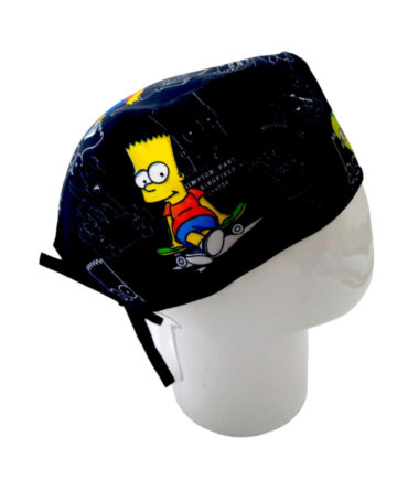 Gorro Quirúrgico Hombre + Lanyard Bart Simpson
