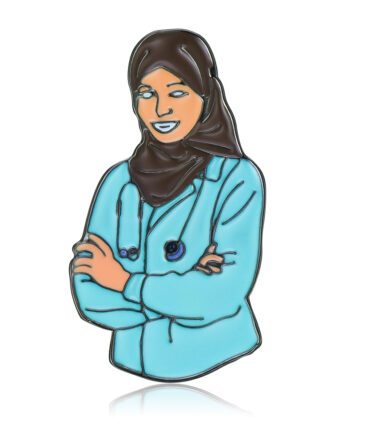 Pin Metálico Doctora Musulmana