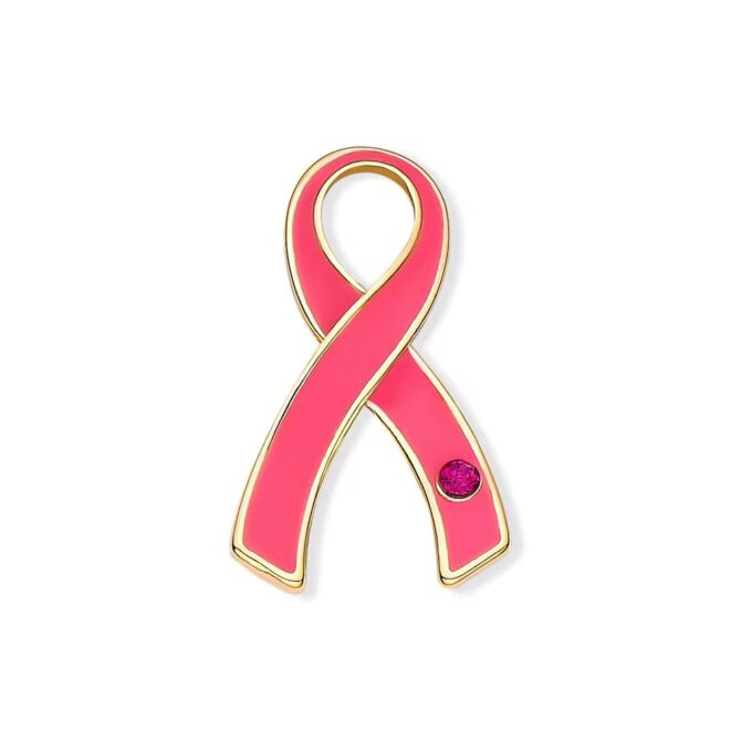 Pin Metálico Lazo Rosa Cancer de Mama