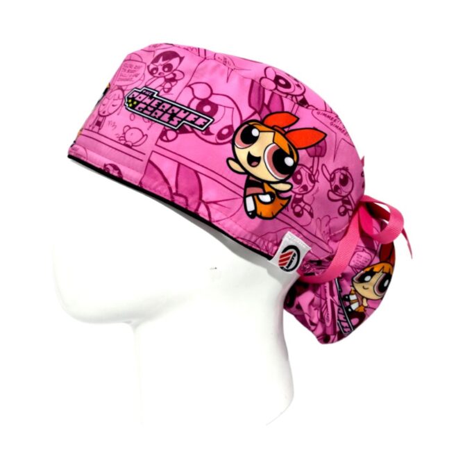 Gorro Quirúrgico Mujer + Lanyard Bombón Las Chicas Súperpoderosas