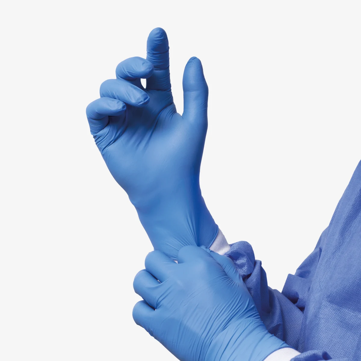 Guantes De Nitrilo Azul Caja X 100 Unds