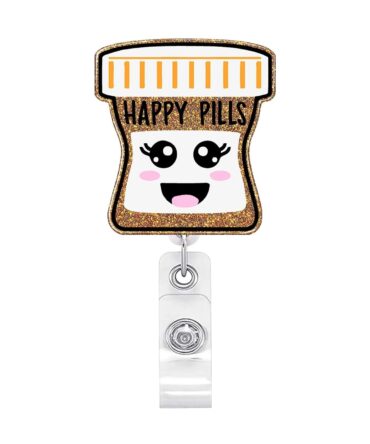 Yoyo Retráctil Para Portacarnet Happy Pills