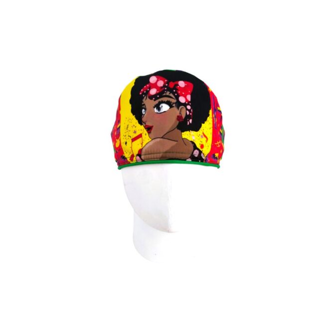 Gorro Quirúrgico Mujer + Lanyard Negrita Puloy Carnaval de Barranquilla - Imagen 2