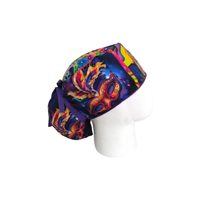 Gorro Quirúrgico Mujer + Lanyard Garabato Carnaval de Barranquilla - Imagen 3