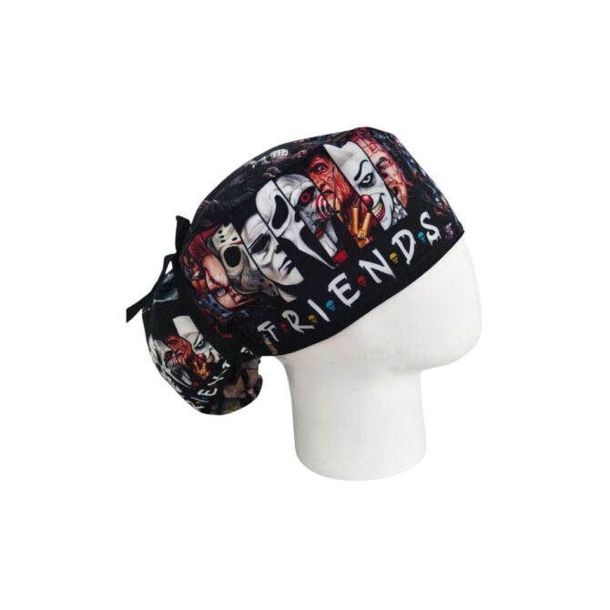 Gorro Quirúrgico Mujer + Lanyard Terror Peliculas Friends - Imagen 3