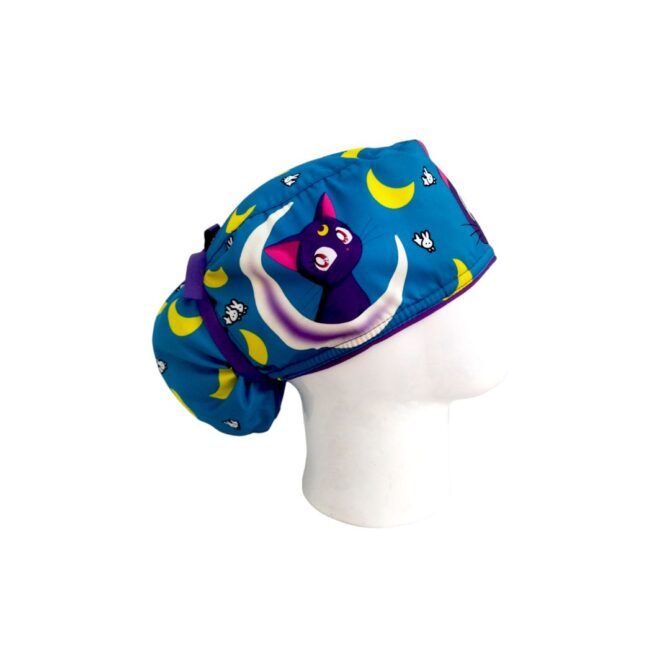Gorro Quirúrgico Mujer + Lanyard Luna Sailor Moon - Imagen 2