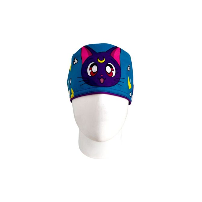 Gorro Quirúrgico Mujer + Lanyard Luna Sailor Moon - Imagen 3