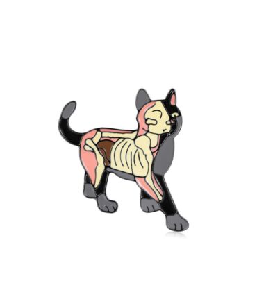 Pin Metálico Gato Anatomico