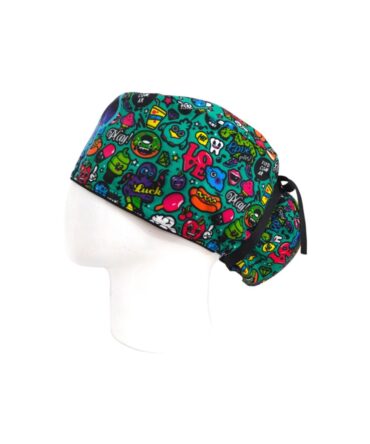 Gorro Quirúrgico Mujer + Lanyard Mickey Galaxy