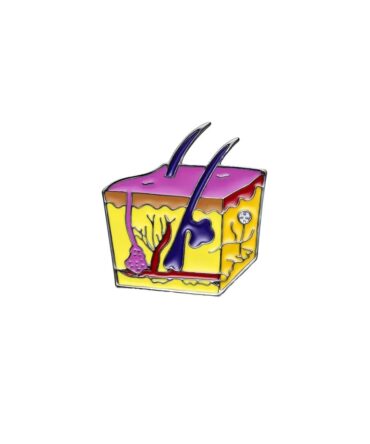 Pin Metálico Anatomía de la Piel