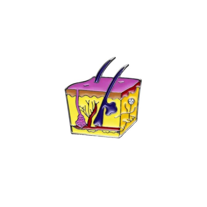 Pin Metálico Anatomía de la Piel