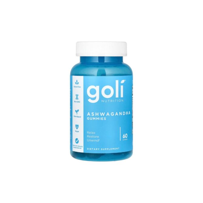 Goli Nutrition, Gomitas de ginseng indio, 60 gomitas