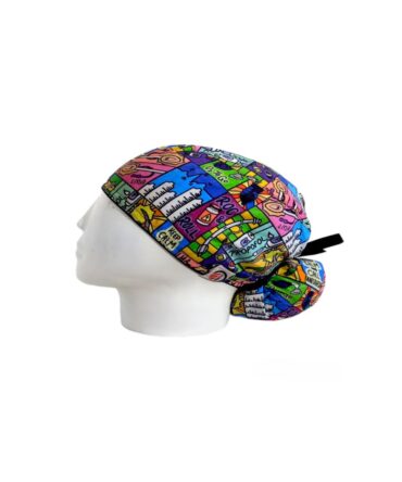 Gorro Quirúrgico Mujer + Lanyard Anestesiología Rock