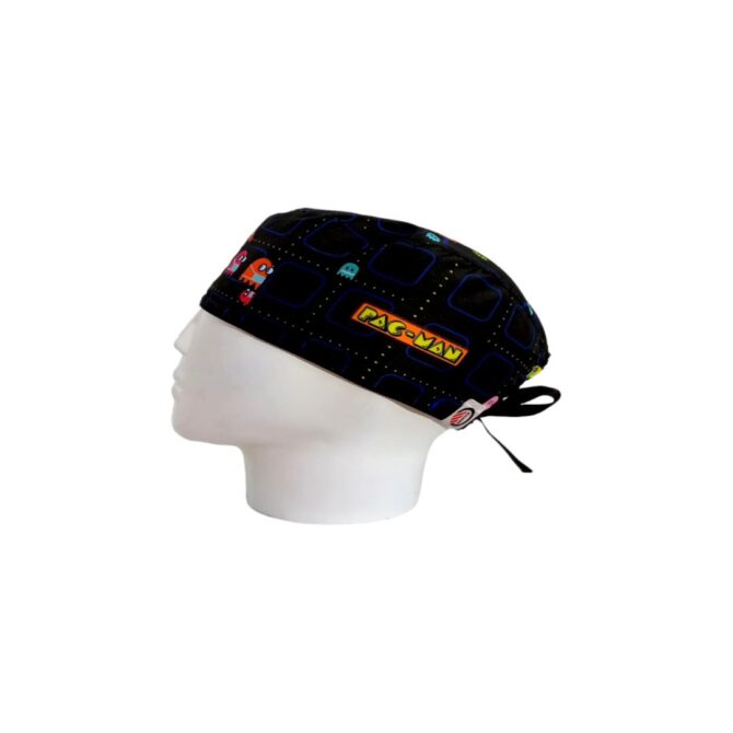 Gorro Quirúrgico Hombre + Lanyard Pac-Man
