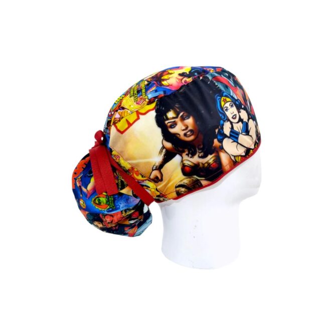 Gorro Quirúrgico Mujer + Lanyard Maravilla Wonder Woman - Imagen 2