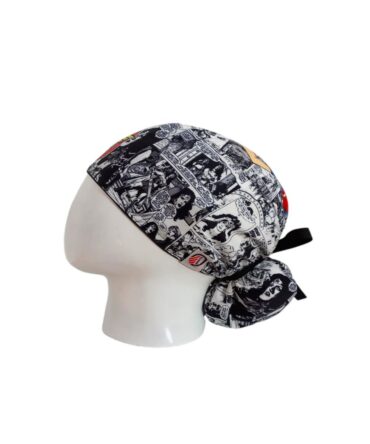 Gorro Quirúrgico Mujer + Lanyard Mujer Maravilla Historieta