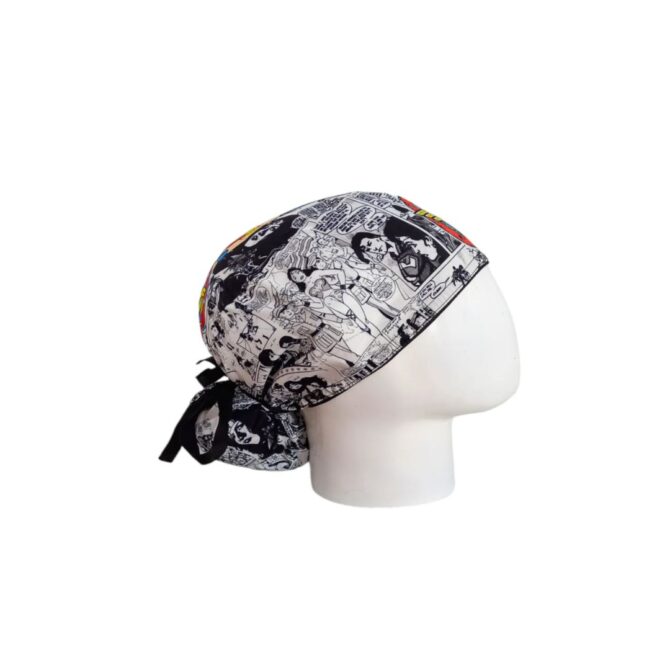 Gorro Quirúrgico Mujer + Lanyard Mujer Maravilla Historieta - Imagen 3