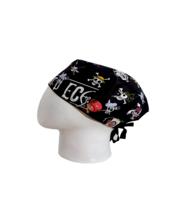 Gorro Quirúrgico Hombre + Lanyard One Piece Negro
