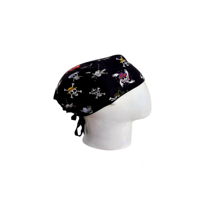 Gorro Quirúrgico Hombre + Lanyard One Piece Negro - Imagen 3