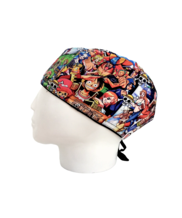 Gorro Quirúrgico Hombre + Lanyard One Piece Personajes